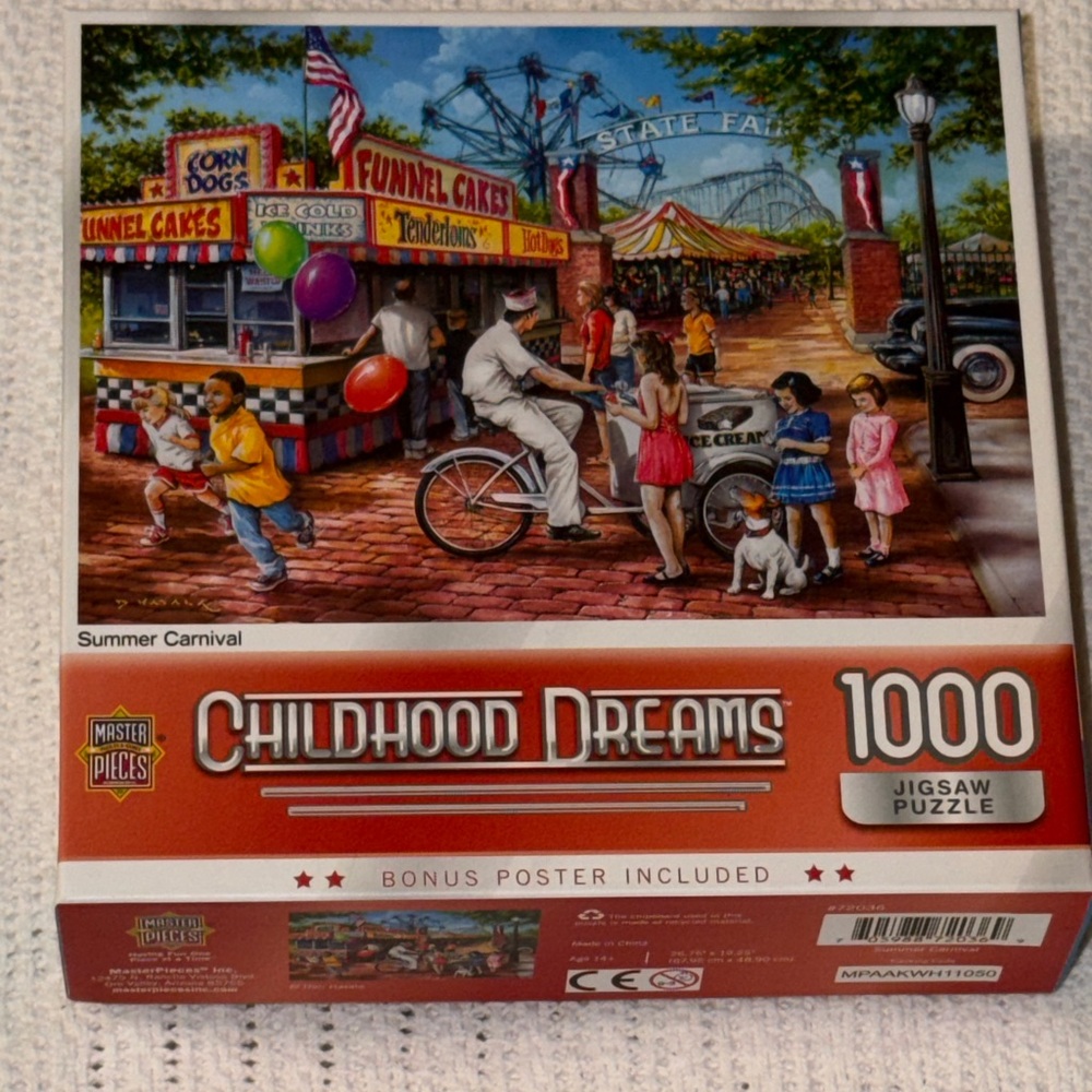 Childhood Dreams Jigsaw Puzzle - 1000 Pieces Master Pieces NEW Sealed